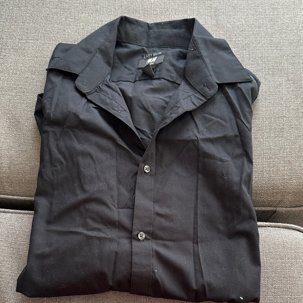 H&M Charcoal Slim Fit Shirt